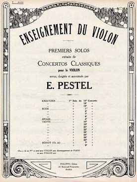 Illustration de 1er Solo du Concerto N° 7 en la m - éd. Combre, rév. Pestel