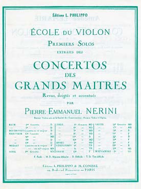 Illustration de 1er Solo du Concerto N° 22 en la m - éd. Combre, rév. Nérini