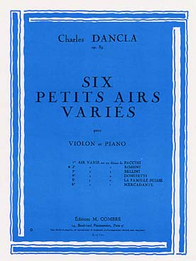 Illustration de Air varié sur un thème de Rossini op. 89 N° 2