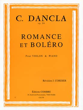 Illustration dancla romance et bolero op. 50