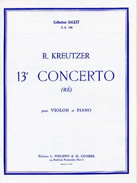 Illustration kreutzer concerto n° 13 re maj dancla