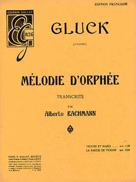 Illustration de Mélodie d'Orphée (tr. Bachmann)
