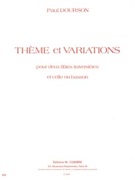 Illustration de Thème et variations pour 2 flûtes et violoncelle ou basson