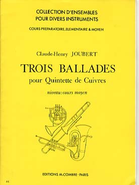Illustration de Trois ballades (2 trompettes, cor, trombone et tuba)