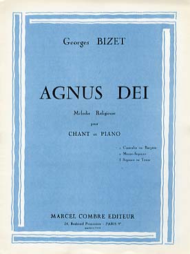 Illustration bizet agnus dei (contralto ou baryton)
