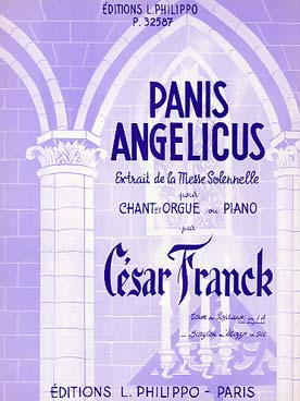 Illustration de Panis angelicus (extrait de la Messe solennelle) pour chant et orgue ou piano