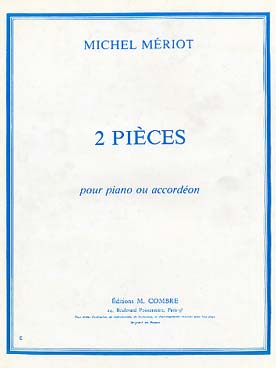 Illustration meriot 2 pieces : melodie - petite valse