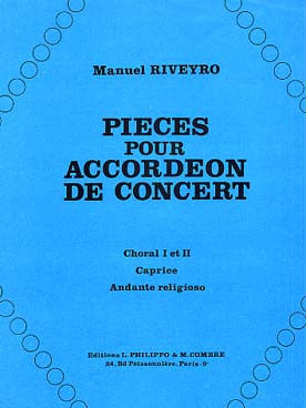 Illustration de Pièces pour accordéon de concert : Choral I & II - Caprice - Andante religioso