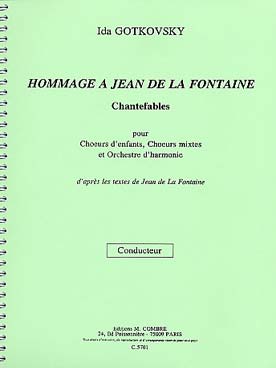 Illustration de Hommage à Jean de La Fontaine Chantefables conducteur + parties séparées