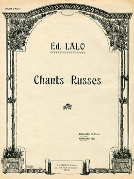 Illustration de Chants Russes (extrait du Concerto Russe op. 29, grand format, édition ancienne)