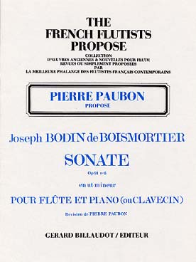 Illustration boismortier sonate op. 91/6 en do min