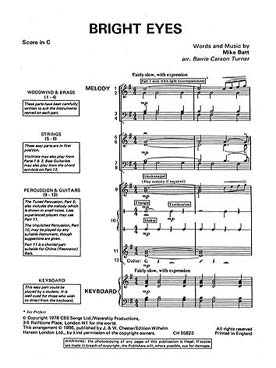 Illustration de KALEIDOSCOPE : musique facile d'ensemble variable pour tous instruments - N° 15 : BATT Bright eyes