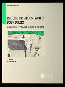 Illustration de PREMIER RÉCITAL, recueil de pièces faciles - 1er Cycle Vol. 1 : Koechlin, Poulenc, Satie, Silvestri