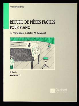 Illustration de PREMIER RÉCITAL, recueil de pièces faciles - 2e Cycle Vol. 1 : Honegger, Satie, Sauguet