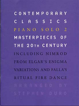 Illustration de CONTEMPORARY CLASSICS : arrangements de pièces célèbres du 20e siècle par Duro - Piano solo 2 : HOLST Saturne, FALLA Danse du feu, STRAVINSKY Valse etc...