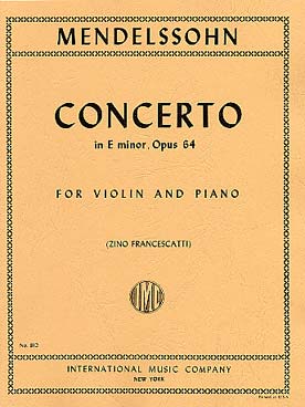 Illustration de Concerto op. 64 en mi m (Francescatti)