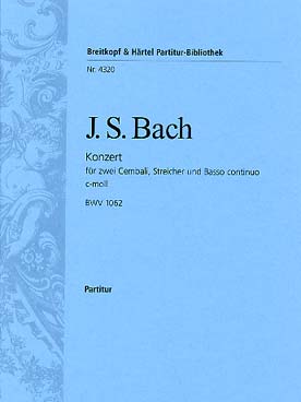 Illustration de Concerto BWV 1062 en do m pour 2  clavecins et orchestre à cordes