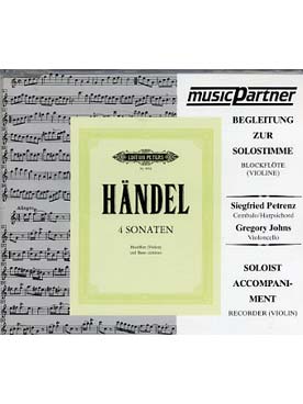 Illustration de 4 Sonates pour flûte et basse continue (violoncelle et clavecin)