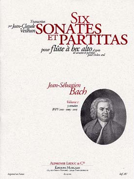 Illustration bach js sonate et partitas vol. 1