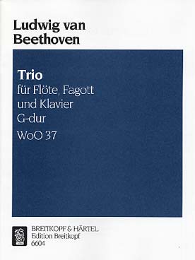 Illustration de Trio WoO 37 en sol M pour flûte, basson et piano