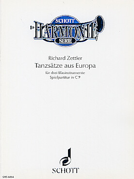 Illustration de Tanzsätze aus Europa pour 3 instruments à vent en ut