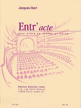 Illustration de Entr'acte pour flûte ou violon et harpe