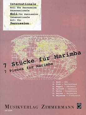Illustration de 7 PIÈCES POUR MARIMBA de Beck, Fink, Koppel, Lylloff, Mootz, Paliev, Séjourné