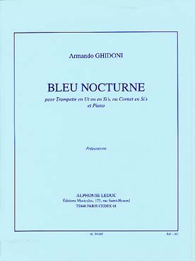 Illustration ghidoni bleu nocturne