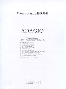 Illustration albinoni/giazotto adagio vlon/cello/pno