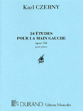 Illustration de Op. 718 : 24 Études pour la main gauche - éd. Durand