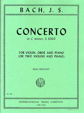 Illustration de Concerto en do m (Seiffert) pour 2 violons ou hautbois et piano