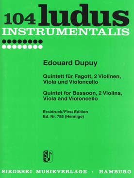 Illustration de Quintette pour basson et quatuor à cordes