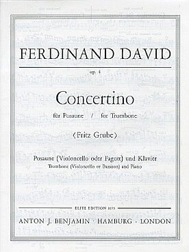 Illustration de Concertino op. 4 en mi b M    