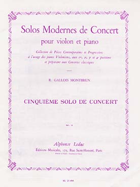 Illustration de 5e Solo moderne de concert