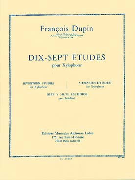 Illustration de 17 Études pour xylophone