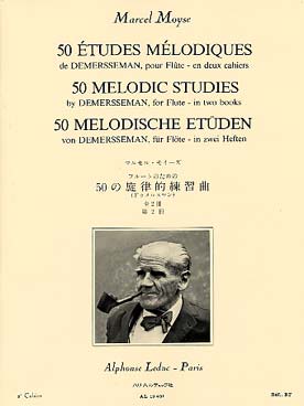Illustration de 50 Études mélodiques op. 4 - éd. Leduc Vol. 2 (tr. Moyse)