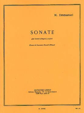 Illustration emmanuel sonate cornet/bugle si b