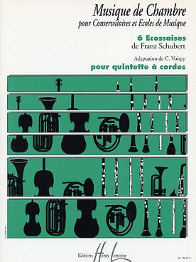 Illustration de 6 Écossaises (tr. Voirpy pour quintette à cordes variable, C + P)