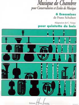 Illustration de 6 Écossaises (tr. Voirpy pour quintette de bois variable, C + P)