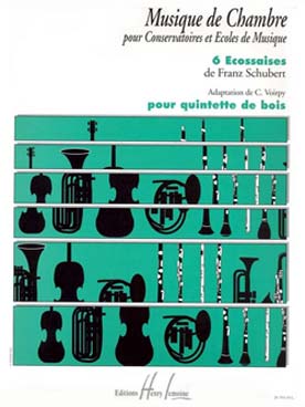 Illustration de 6 Écossaises (tr. Voirpy pour quintette de cuivres variable, C + P)