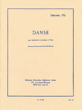 Illustration de Danse pour percussions et piano