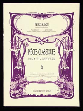 Illustration de PIÈCES CLASSIQUES percussion à clavier - Vol. 3