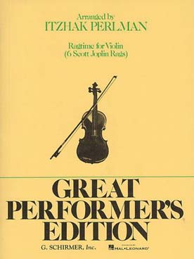 Illustration joplin ragtimes for violin (perlman)