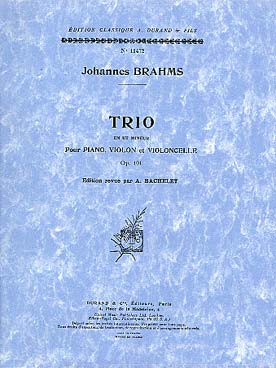 Illustration brahms trio avec piano op. 101 en do min