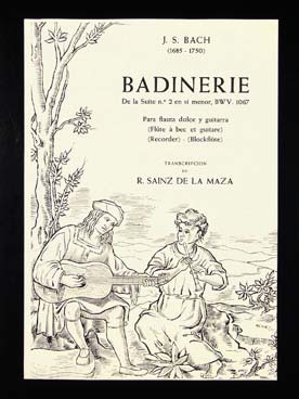 Illustration bach js badinerie de la suite bwv 1067