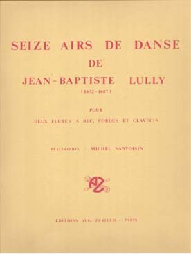 Illustration de 16 Airs de danses pour 2 flûtes à bec, cordes et clavecin