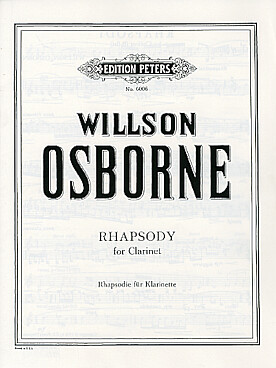 Illustration osborne rhapsodie pour clarinette solo