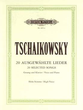 Illustration tchaikovsky lieder choisis voix haute