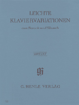 Illustration de VARIATIONS FACILES baroques et classiques : CPE Bach, JC Bach, Beethoven, Haendel, Haydn, Mozart