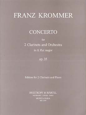 Illustration de Concerto op. 35 pour 2 clarinettes et orchestre, réduction piano - éd. Musica Rara